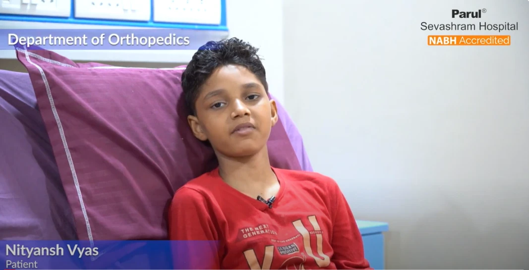 Patient Nityansh Vyas - Underwent Leg Fracture surgery